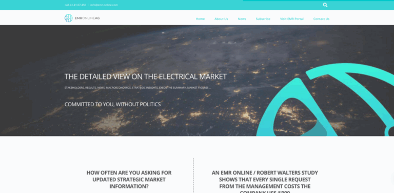 EMR ONLINE AG: Independent Insights for the Global Electrical Market