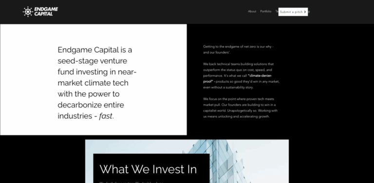 Endgame Capital: Investing in Scalable Climate Solutions