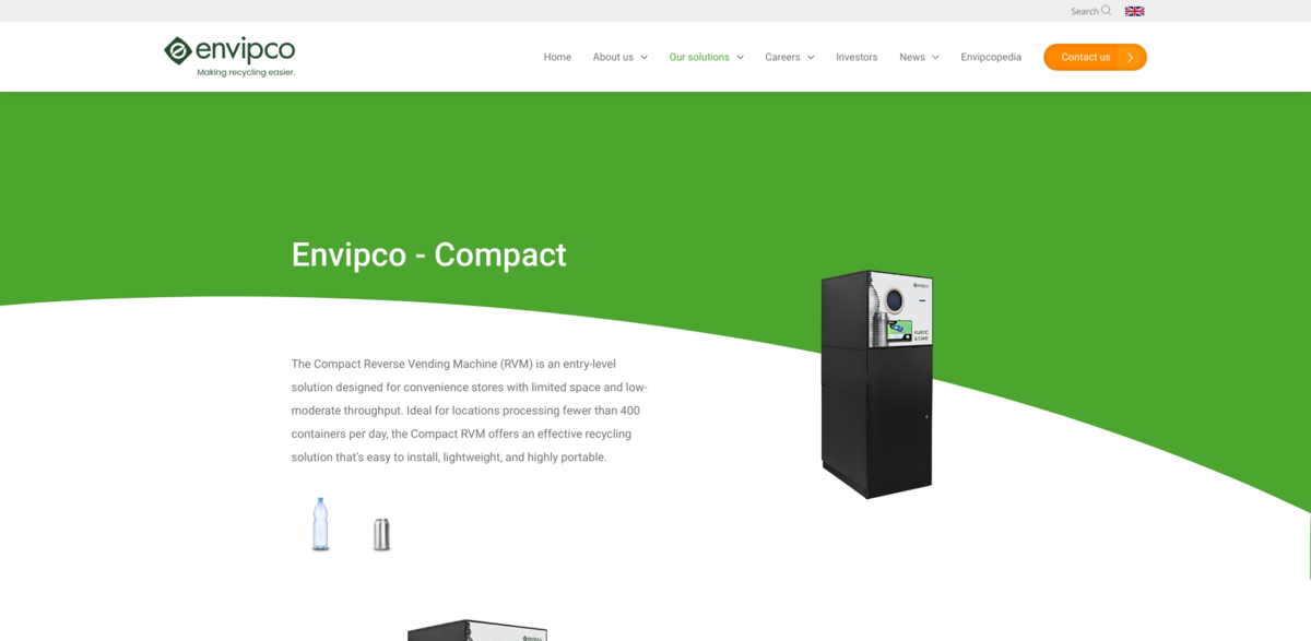 Compact Reverse Vending Machine