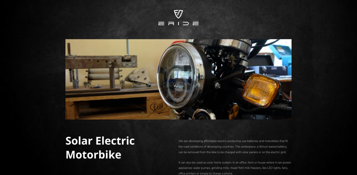 Solar Electric Motorbike