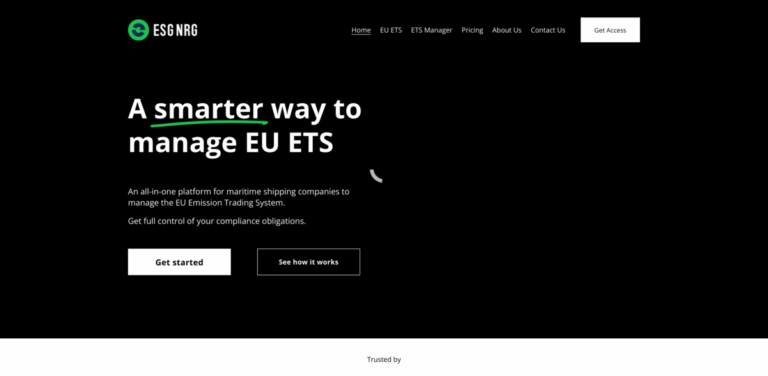 ESG-NRG: Simplifying EU Emission Trading System Management for Maritime Shipping