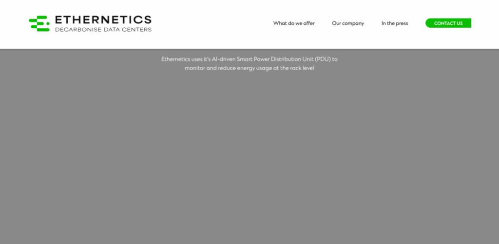 Ethernetics - AI-Driven Energy Efficiency for Data Centers