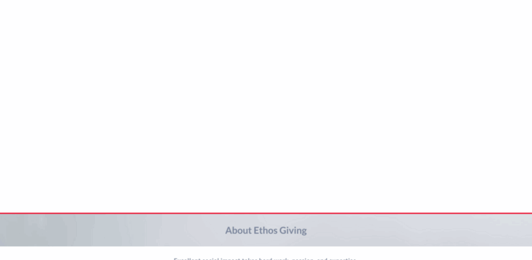 Ethos Giving: Your Partner in Social Impact and Philanthropy