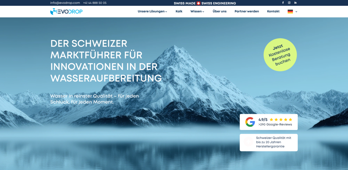 Evodrop water treatment