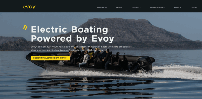 Evoy: Electric Motor Systems for Sustainable Boating