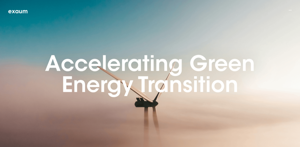 Exaum green energy transition