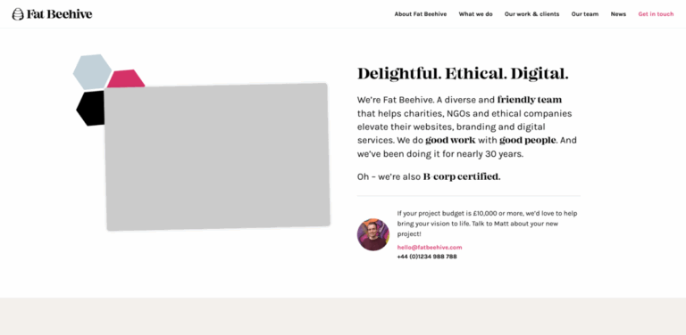 Fat Beehive: Empowering Charities with Ethical Digital Solutions