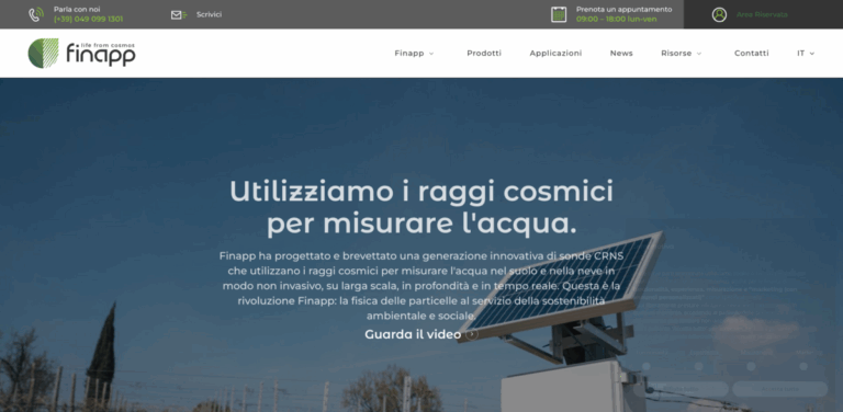 Finapp: Innovative Cosmic Ray Probes for Real-Time Water Measurement
