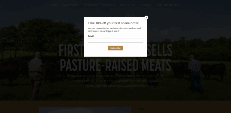 Firsthand Foods: Connecting Consumers with Local, Pasture-Raised Meats