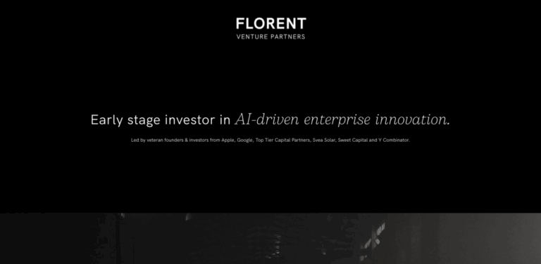 Florent Venture Partners: Early Stage Investment in AI-Driven Innovation