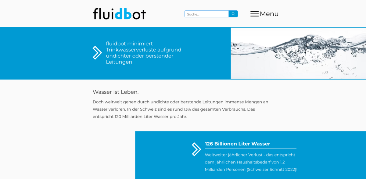 Fluidbot water leak detection