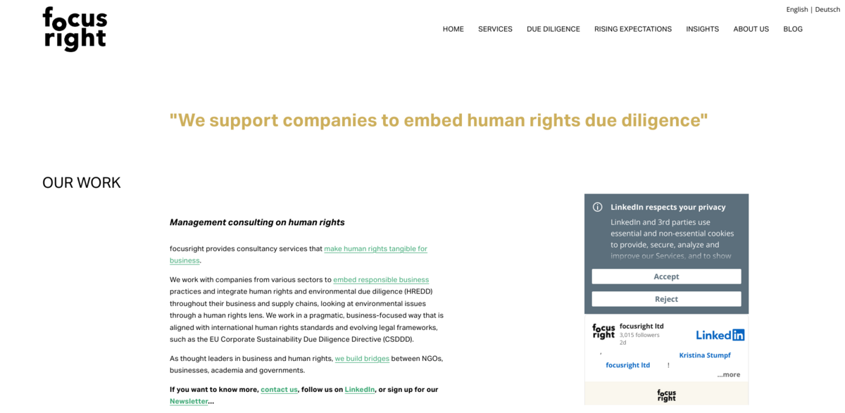 Human Rights Due Diligence