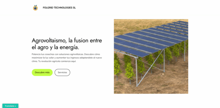 Folgrid Technologies SL: Integrating Solar Energy with Agriculture for Sustainable Solutions