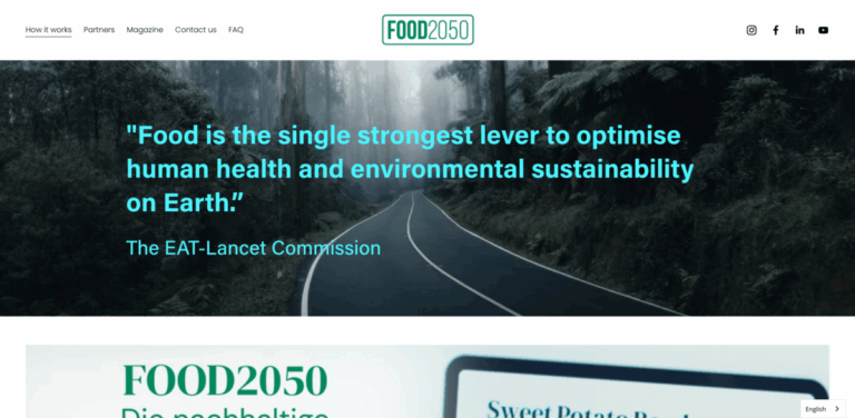FOOD2050: A Digital Food Guidance System for Sustainable Meal Choices