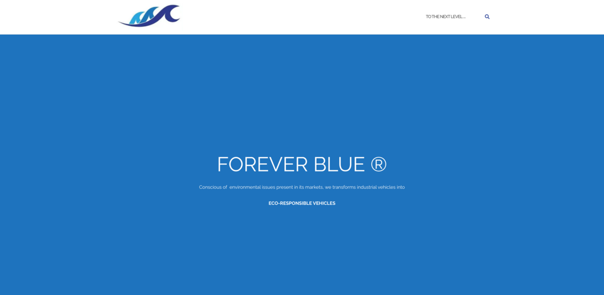FOREVER BLUE eco-friendly industrial vehicles