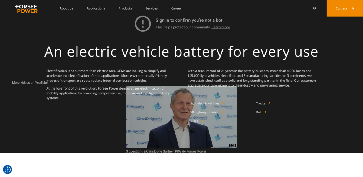 Forsee Power electrification