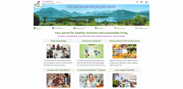 Foundation Diet and Health Switzerland: Your Resource for Healthy Nutrition and Sustainable Living