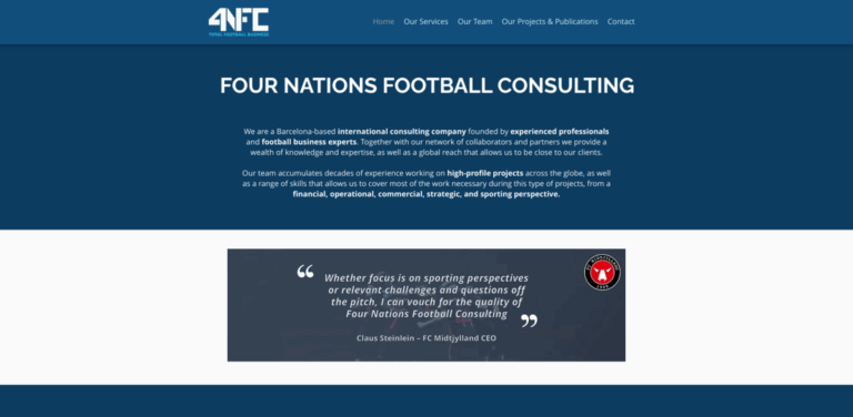 Four Nations Football Consulting: Expert Guidance in Football Management