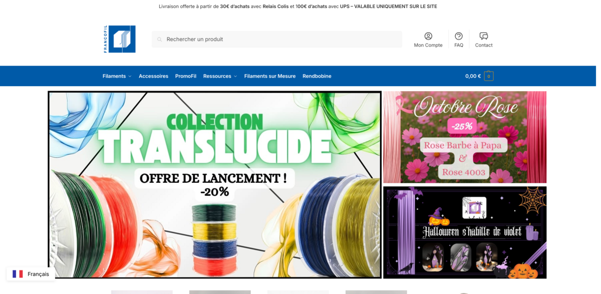 Francofil 3D printing filaments