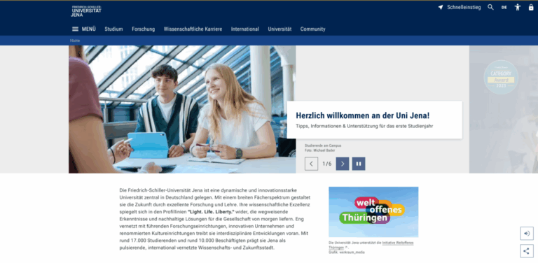 Friedrich Schiller University Jena: A Hub for Innovative Research and Diverse Study Options