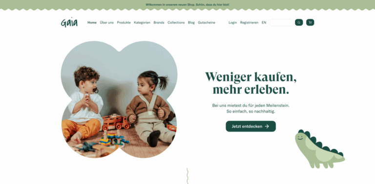 GAIA Children: Sustainable Rental Solutions for Baby and Toddler Needs