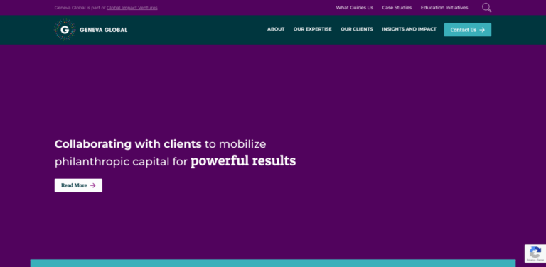 Geneva Global: Effective Philanthropy Advising for Lasting Impact