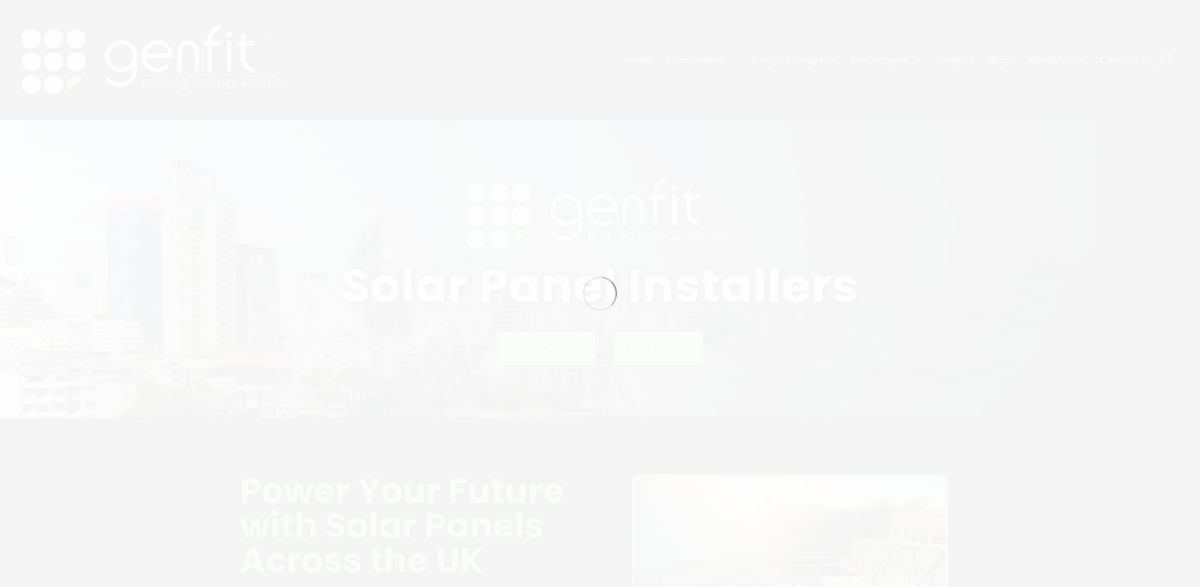 Genfit solar panel installation