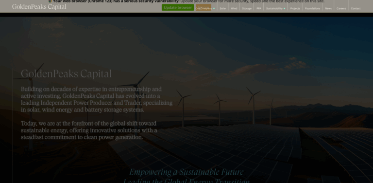 GoldenPeaks Capital: Leading the Way in Renewable Energy Solutions