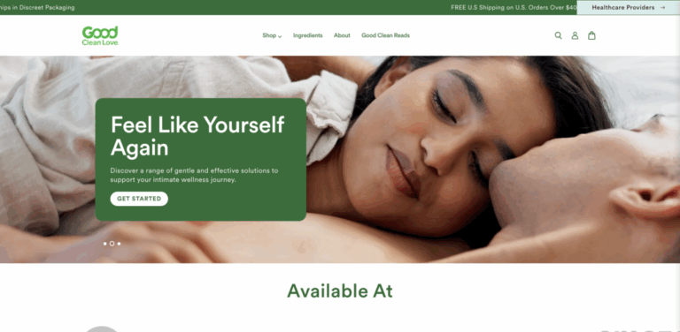Good Clean Love: Organic Personal Care for Intimacy and Wellness