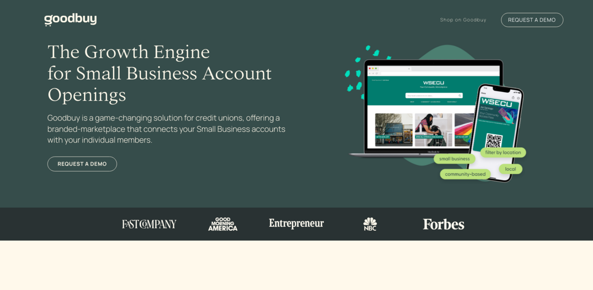 Goodbuy marketplace for credit unions