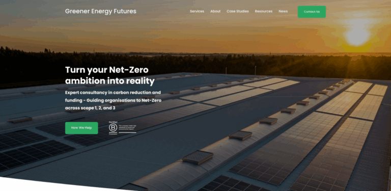 Greener Energy Futures: Expert Consultancy for Achieving Net-Zero Goals