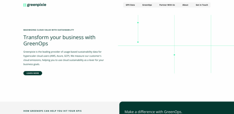 Greenpixie: Empowering Cloud Users with Sustainable Data Solutions