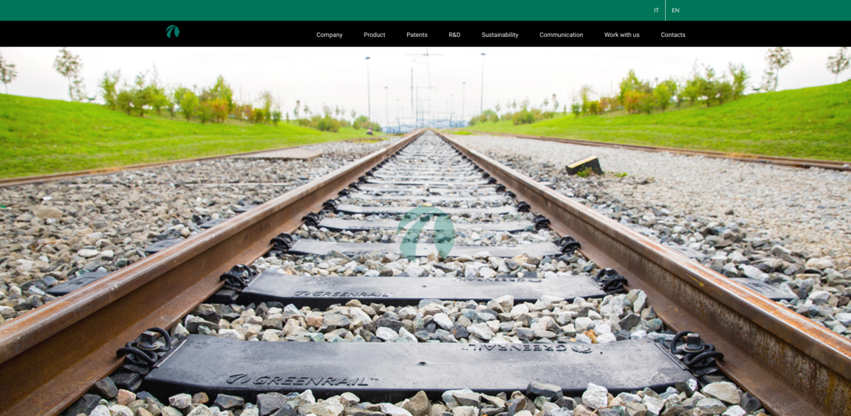 Greenrail railway sleepers