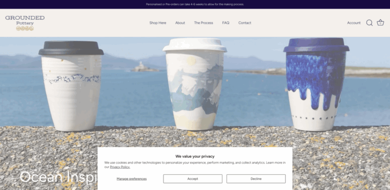 Grounded Pottery: Sustainable Ceramicware for Mindful Living