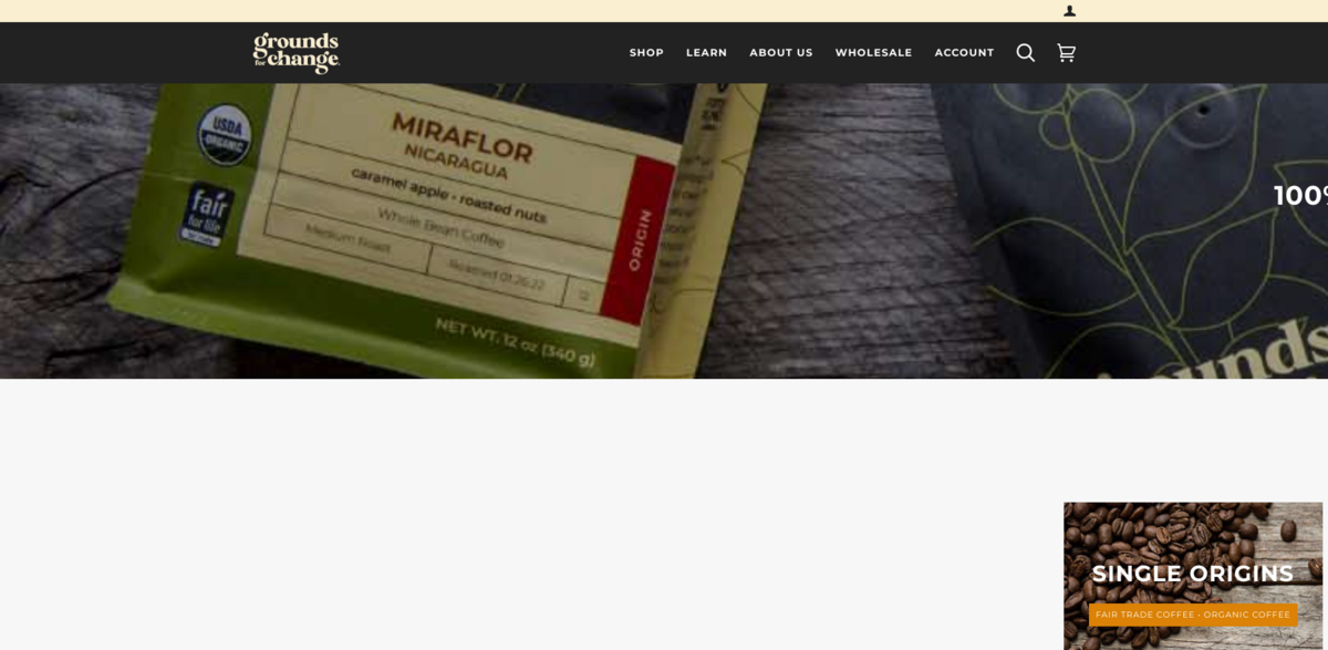 Grounds for Change Fair Trade Organic Coffee