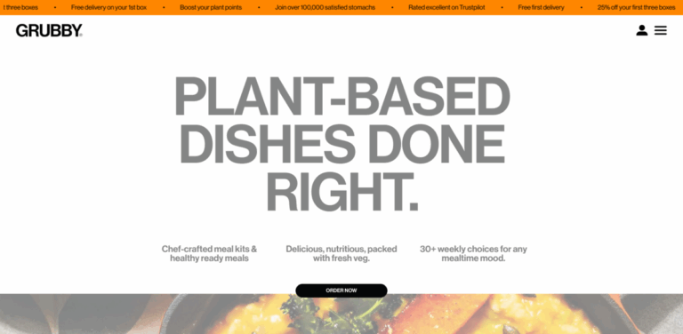 Grubby: Delicious Plant-Based Meal Kits and Ready Meals