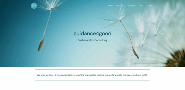 GUIDANCE4GOOD: A Sustainability Consulting Firm for Purpose-Driven Impact