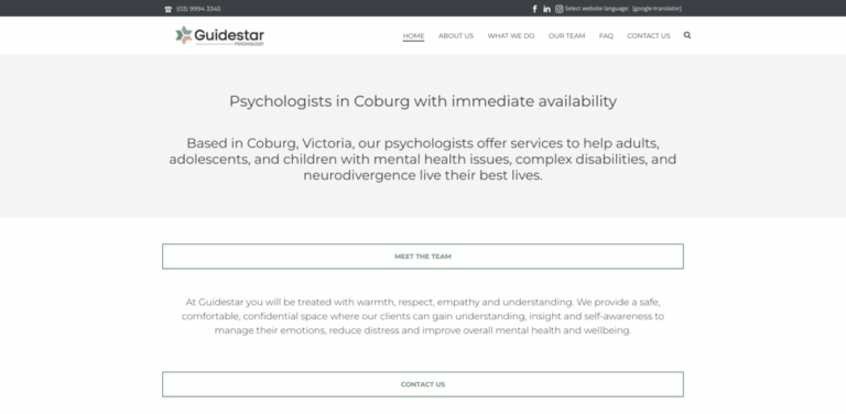 Guidestar Psychology Service: Comprehensive Mental Health Support in Coburg