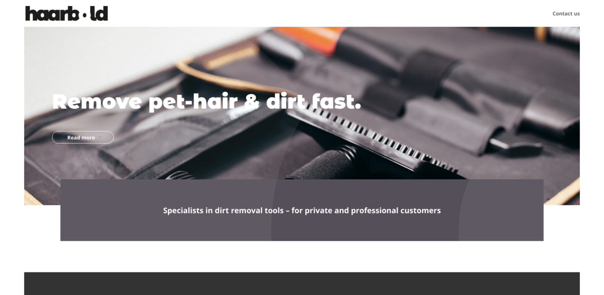 Haarbold dirt removal tools