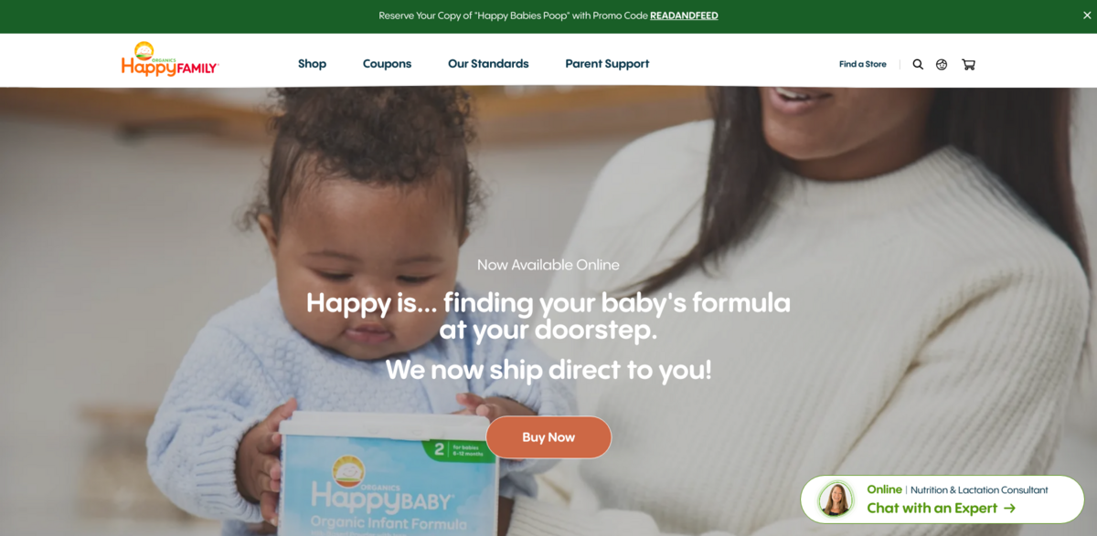 organic baby formula