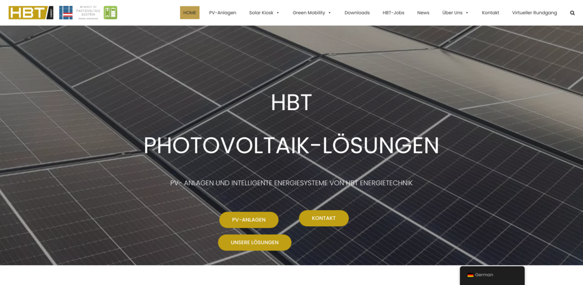 HBT ENERGIETECHNIK photovoltaic solutions