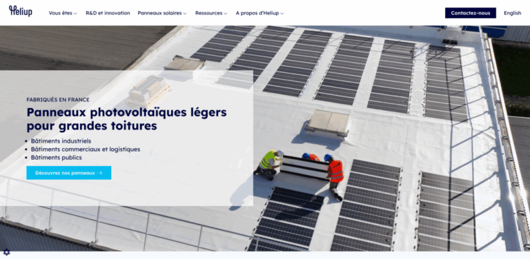 Heliup: Innovative Lightweight Solar Panels for Large Roofs