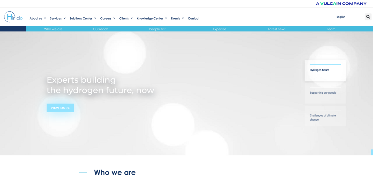 Hinicio hydrogen consulting