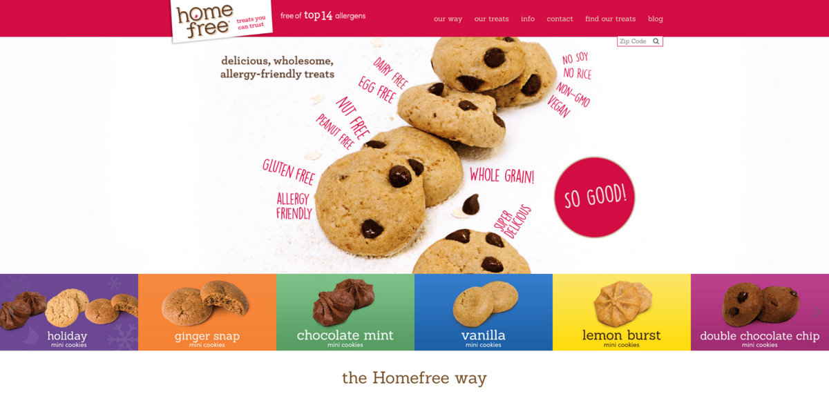 Homefree allergen-free snacks