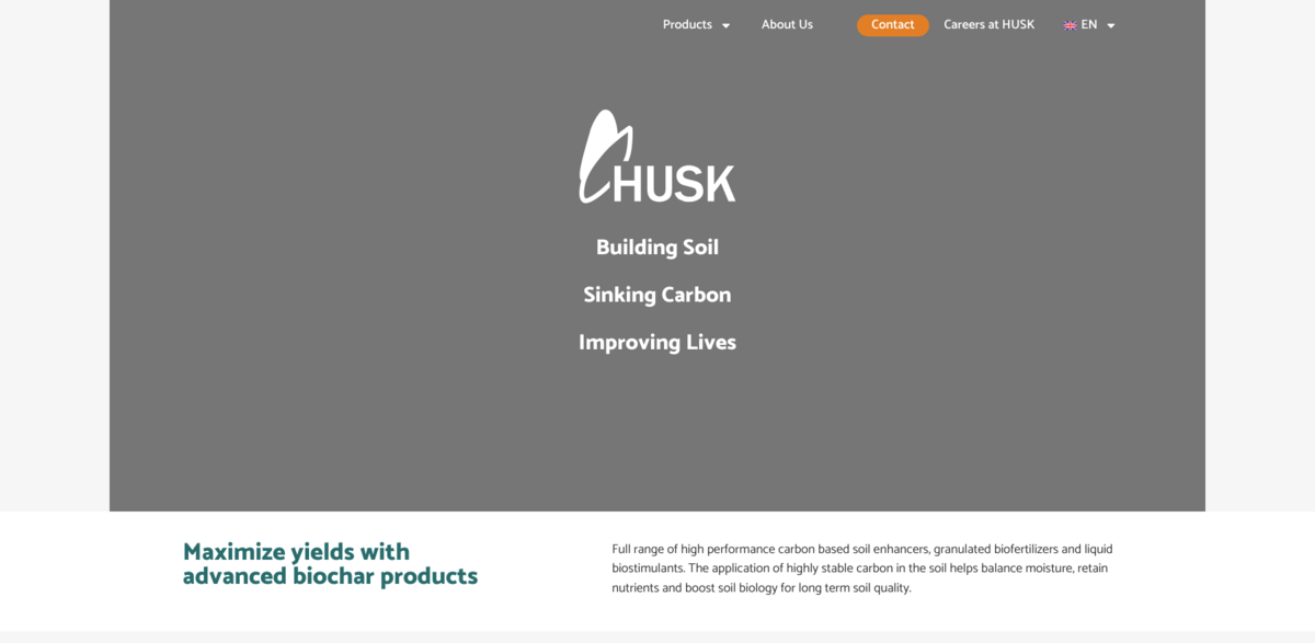 HUSK Ventures biochar