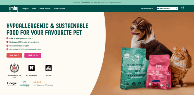 Imby: Eco-Friendly and Hypoallergenic Dog Food for Healthier Pets