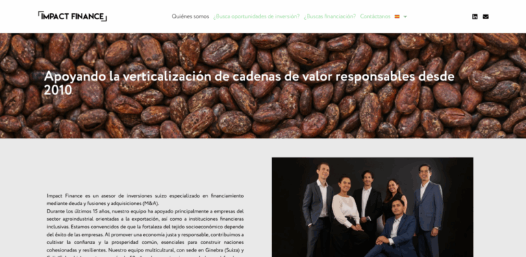 Impact Finance: Supporting Sustainable Agribusiness and Financial Inclusion