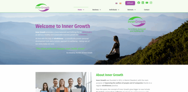 Inner Growth: Mindfulness and Holistic Wellbeing for Individuals and Companies