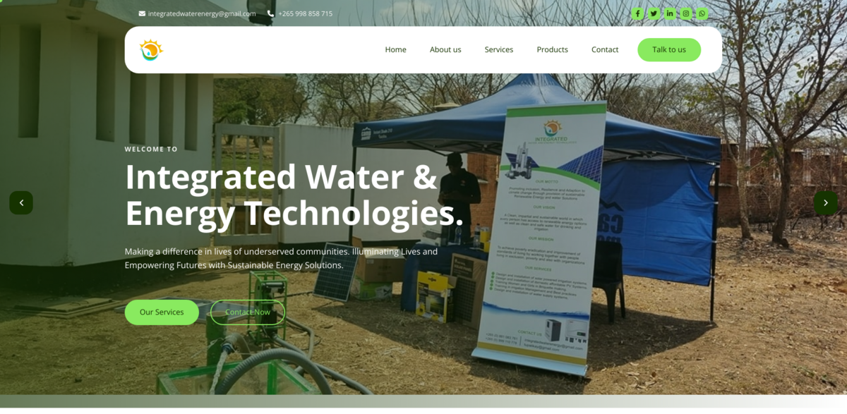 Integrated Water and Energy Technologies
