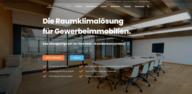 Interpanel: Innovative Ceiling Systems for Sustainable Indoor Climate Control